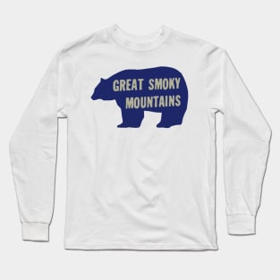 Vintage Smoky Mountains Decal Long Sleeve T-Shirt